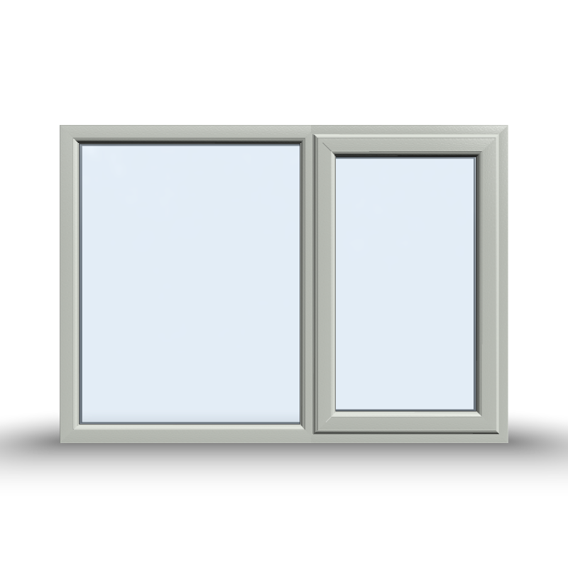 Casement Window - 1500x1065, Opening outwards, White/Anthracite, Double/Triple Glazing