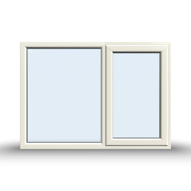 Casement Window - 1500x1065, Opening outwards, White/Anthracite, Double/Triple Glazing