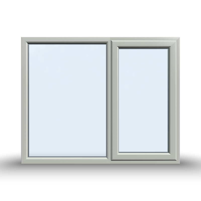 Casement Window - 1500x1200, Opening outwards, White/Anthracite, Double/Triple Glazing