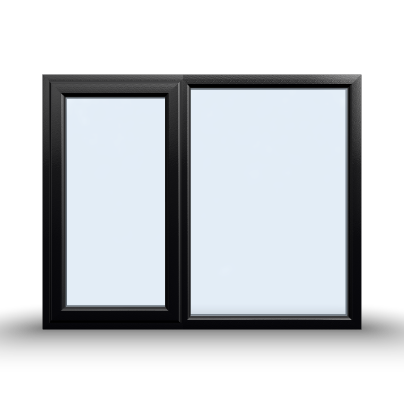 Casement Window - 1500x1200, Opening outwards, White/Anthracite, Double/Triple Glazing