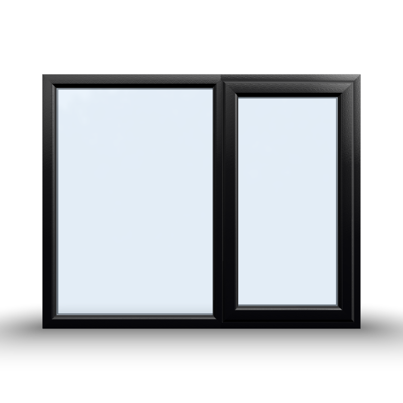 Casement Window - 1500x1200, Opening outwards, White/Anthracite, Double/Triple Glazing