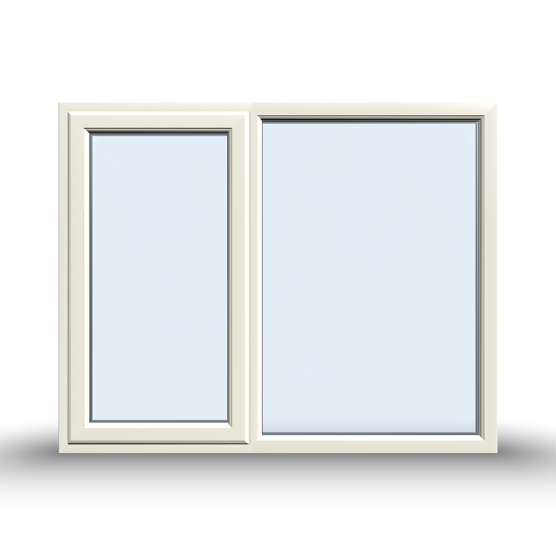Casement Window - 1500x1200, Opening outwards, White/Anthracite, Double/Triple Glazing