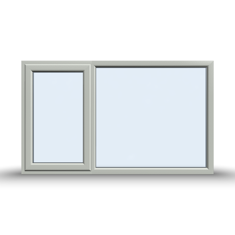Casement Window - 1800x1065, Opening outwards, White/Anthracite, Double/Triple Glazing