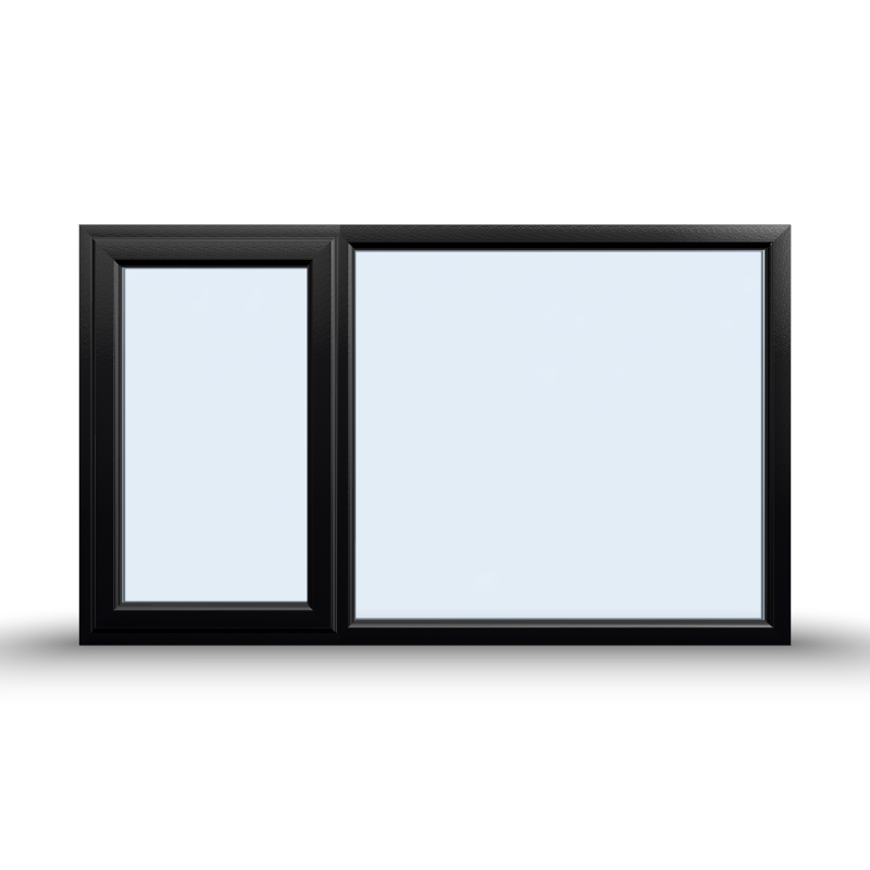 Casement Window - 1800x1065, Opening outwards, White/Anthracite, Double/Triple Glazing