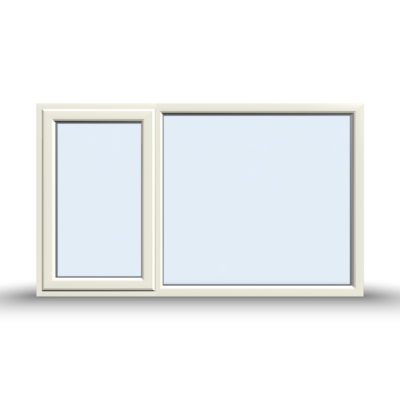 Casement Window - 1800x1065, Opening outwards, White/Anthracite, Double/Triple Glazing
