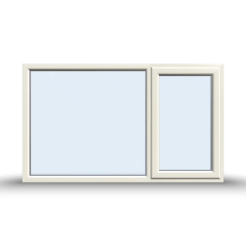 Casement Window - 1800x1065, Opening outwards, White/Anthracite, Double/Triple Glazing