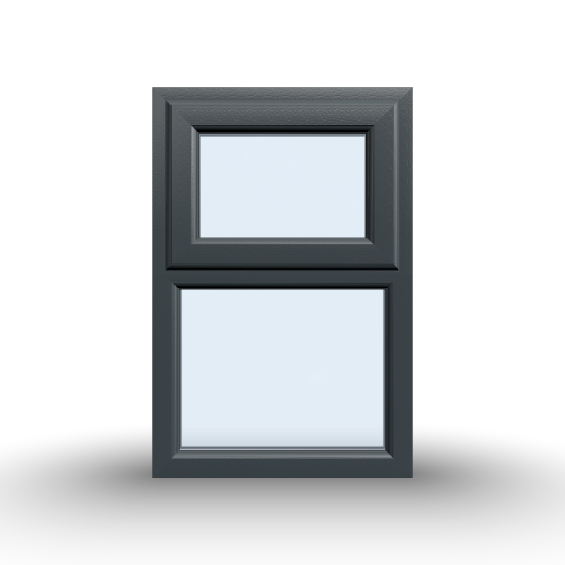 Top Opening Window - 600x900, Opening outwards, White/Anthracite, Double/Triple Glazing