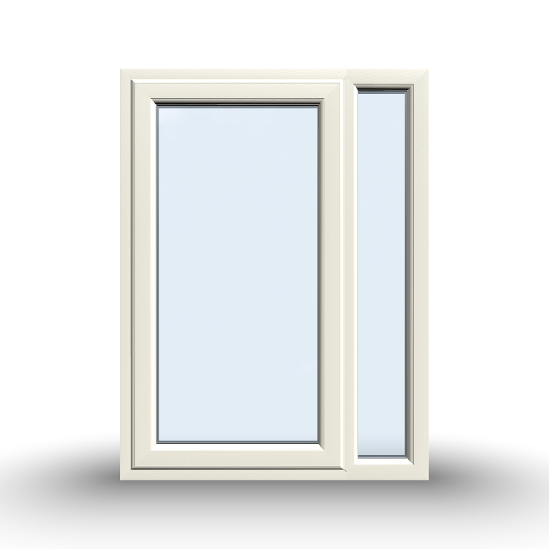 uPVC Casement Window - 900x1200, Half Glass, Opening Outwards, White/Anthracite, Double/Triple Glazing
