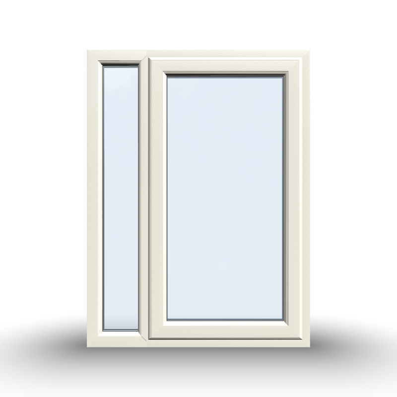 uPVC Casement Window - 900x1200, Half Glass, Opening Outwards, White/Anthracite, Double/Triple Glazing