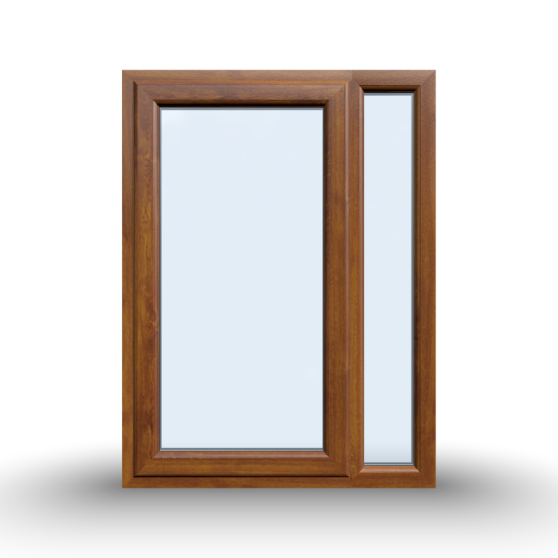 uPVC Casement Window - 900x1200, Half Glass, Opening Outwards, White/Anthracite, Double/Triple Glazing