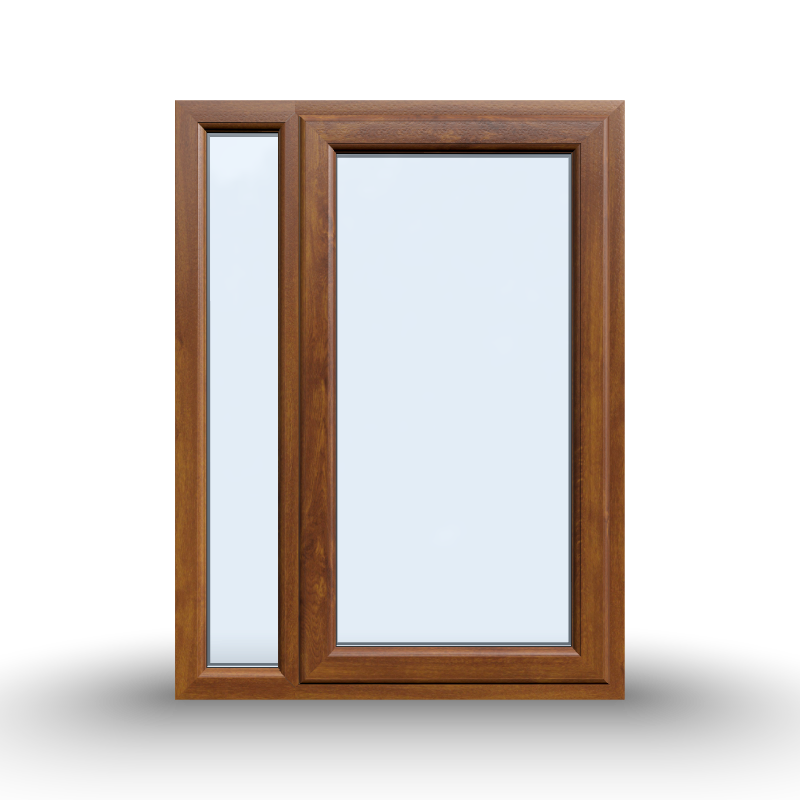 uPVC Casement Window - 900x1200, Half Glass, Opening Outwards, White/Anthracite, Double/Triple Glazing