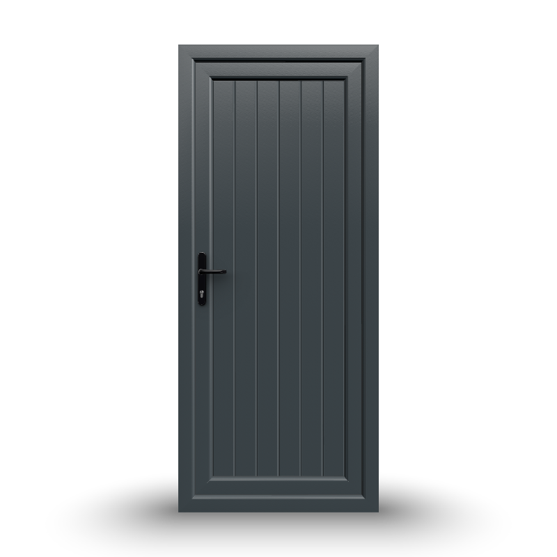 uPVC Door - 890x2090 - Full Panel, Inwards Opening