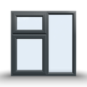 Top and Side Opening Casement Window – 1200×1200 mm (Side & Top Opening Sashes) 🪟🔄🔼