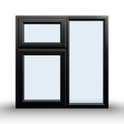 Top and Side Opening Casement Window – 1200×1200 mm (Side & Top Opening Sashes) 🪟🔄🔼