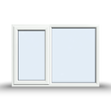 Side Opening Casement Window - 1500x1065, Opening outwards, White/Anthracite, Double/Triple Glazing