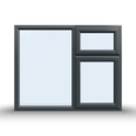 Top and Side Opening Casement Window – 1500×1200 mm (Side & Top Opening Sashes) 🪟🔄🔼