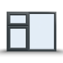 Top and Side Opening Casement Window – 1500×1200 mm (Side & Top Opening Sashes) 🪟🔄🔼