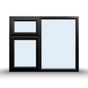Top and Side Opening Casement Window – 1500×1200 mm (Side & Top Opening Sashes) 🪟🔄🔼
