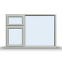 Top and Side Opening Casement Window – 1800×1200 mm (Side & Top Opening Sash on One Side) 🪟🔄🔼
