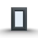 Side Opening Casement Window -  440x650, White/Anthracite, Double/Triple Glazing