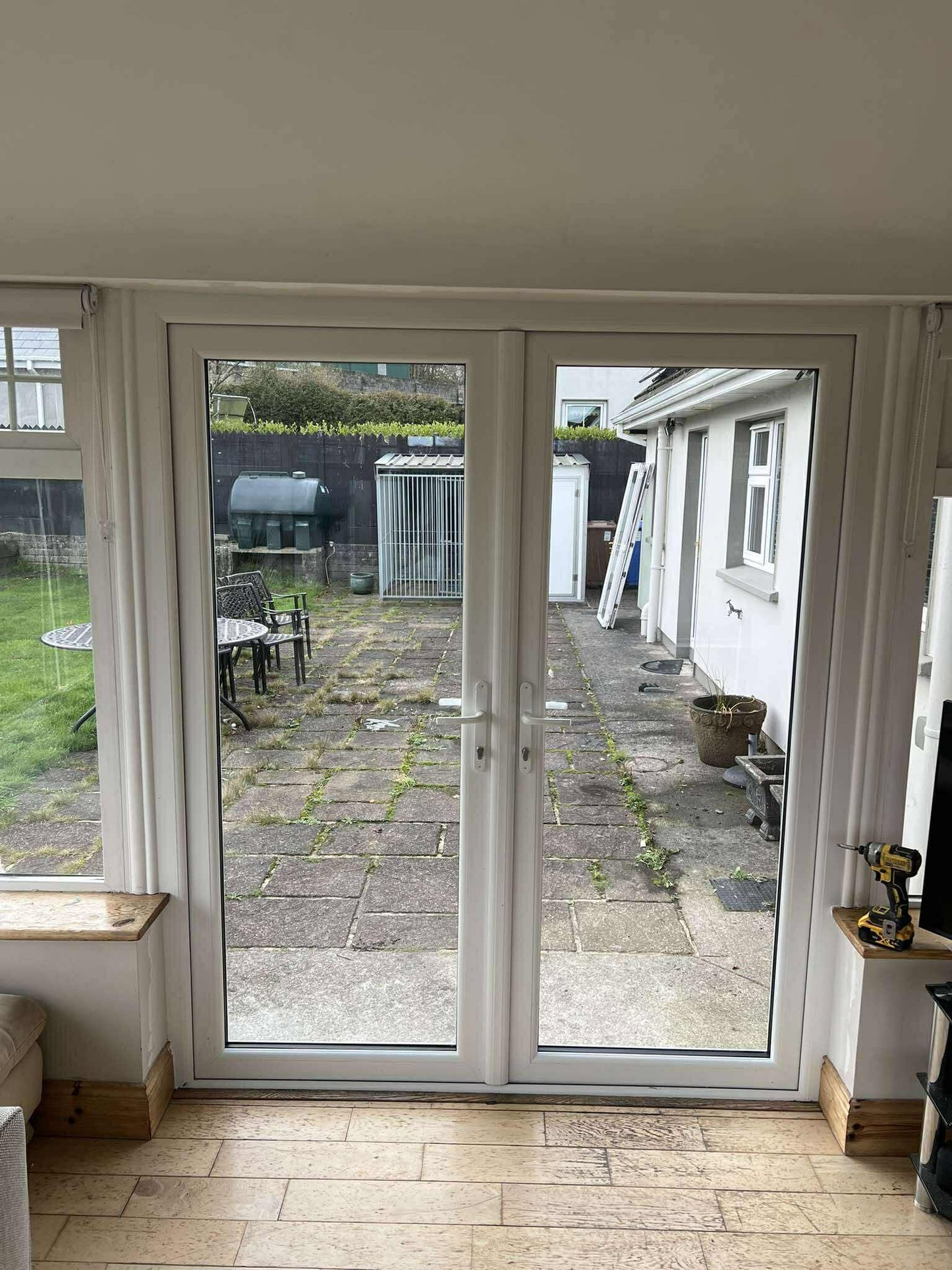 uPVC French Doors  - Opening Outward - 1790 x 2090 - White/Anthracite - Double/Triple Glazed