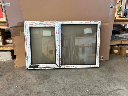 Side Opening Casement Window - 1470x940, Side opening, Anthracite/White, Triple Glazing satin