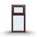 Top Opening Casement Window - 600x1200, Opening outwards, White/Anthracite, Double/Triple Glazing