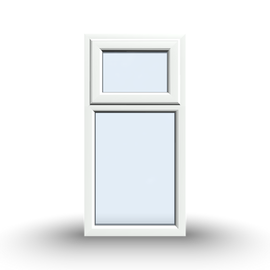 Top Opening Window - 600x1200, Opening outwards, White/Anthracite, Double/Triple Glazing