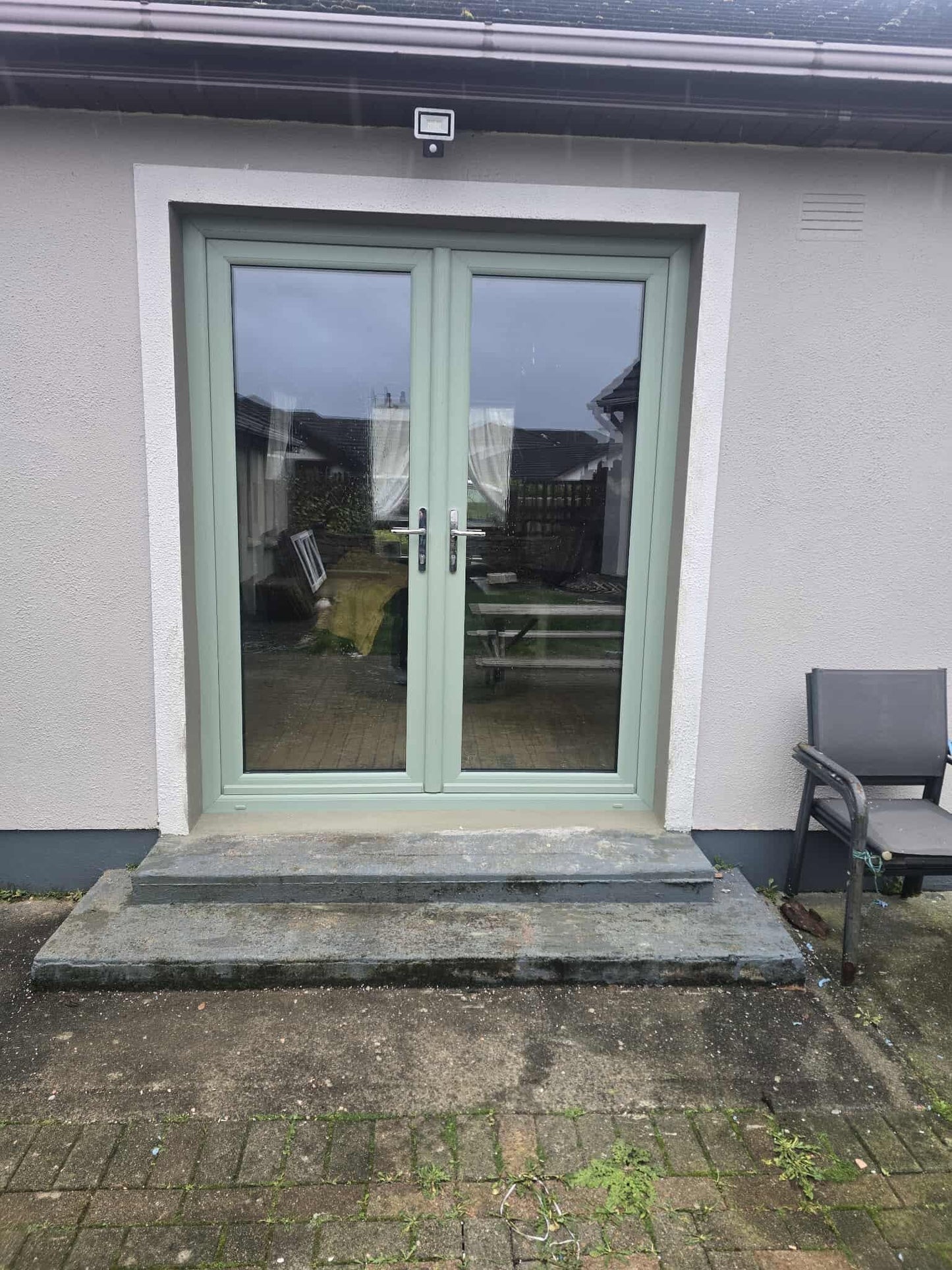 uPVC French Doors  - Opening Outward - 1790 x 2090 - White/Anthracite - Double/Triple Glazed