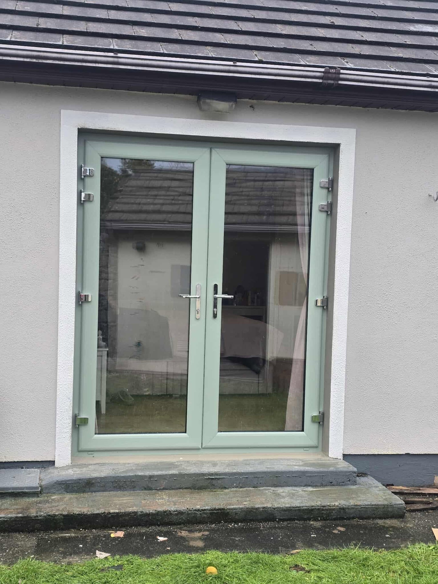 uPVC French Doors  - Opening Outward - 1790 x 2090 - White/Anthracite - Double/Triple Glazed