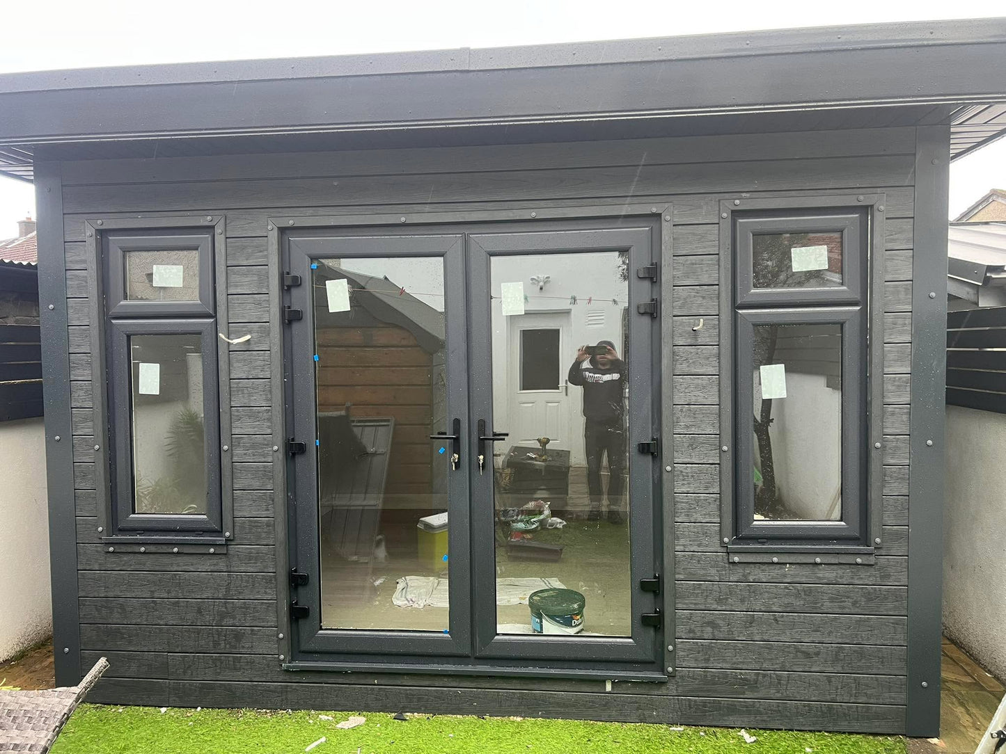 uPVC French Doors  - Opening Outward - 1790 x 2090 - White/Anthracite - Double/Triple Glazed