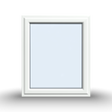 Side (Full) Opening Casement Window - 900x1065 Opening Outwards, White/Anthracite, Double/Triple Glazing
