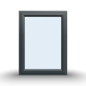 Side (Full) Opening Casement Window 900x1200, White/Anthracite, Double/Triple Glazing