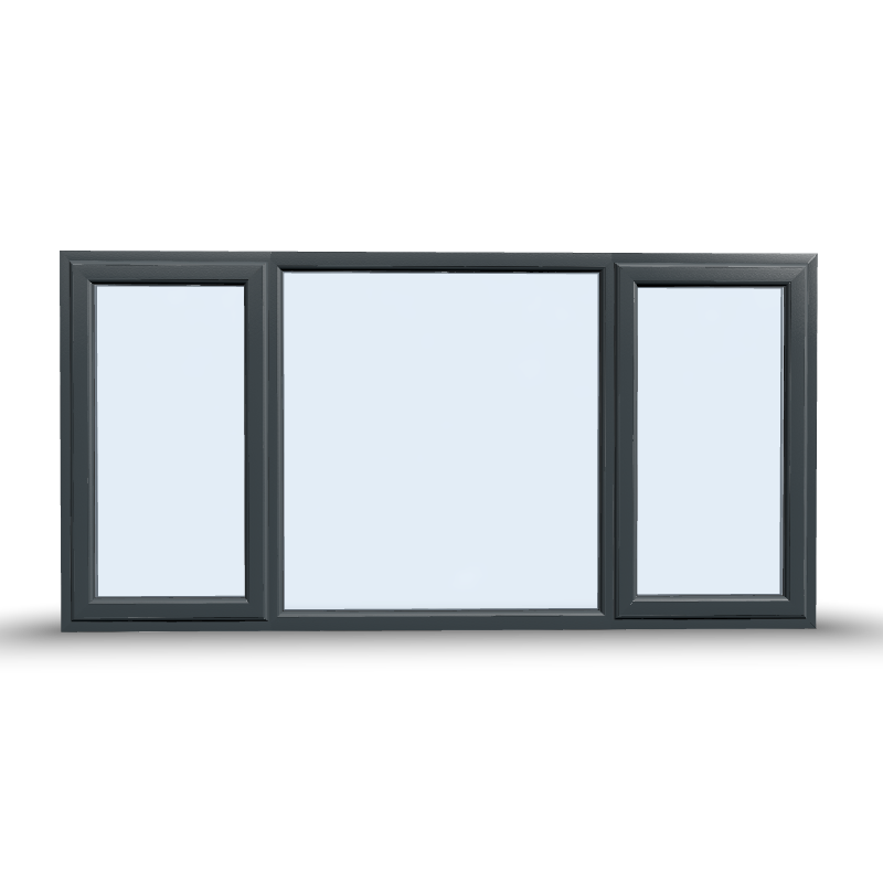 Side Opening Casement Window - 2400x1065, Opening outwards ( 2 Opening Sashes)