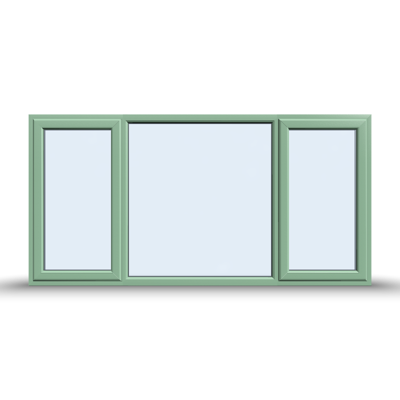 Side Opening Casement Window - 2400x1065, Opening outwards ( 2 Opening Sashes)