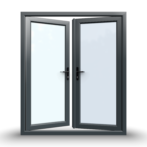 uPVC French Doors - Opening Inward - 1790 x 2090 - White/Anthracite ...