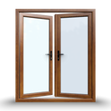 uPVC French Doors  - Opening Inward - 1790 x 2090 - White/Anthracite - Double/Triple Glazed