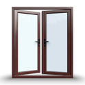 uPVC French Doors  - Opening Inward - 1790 x 2090 - White/Anthracite - Double/Triple Glazed