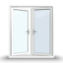 uPVC French Doors  - Opening Inward - 1790 x 2090 - White/Anthracite - Double/Triple Glazed