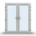 uPVC French Doors  - Opening Outward - 1790 x 2090 - White/Anthracite - Double/Triple Glazed