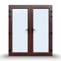 uPVC French Doors  - Opening Outward - 1790 x 2090 - White/Anthracite - Double/Triple Glazed