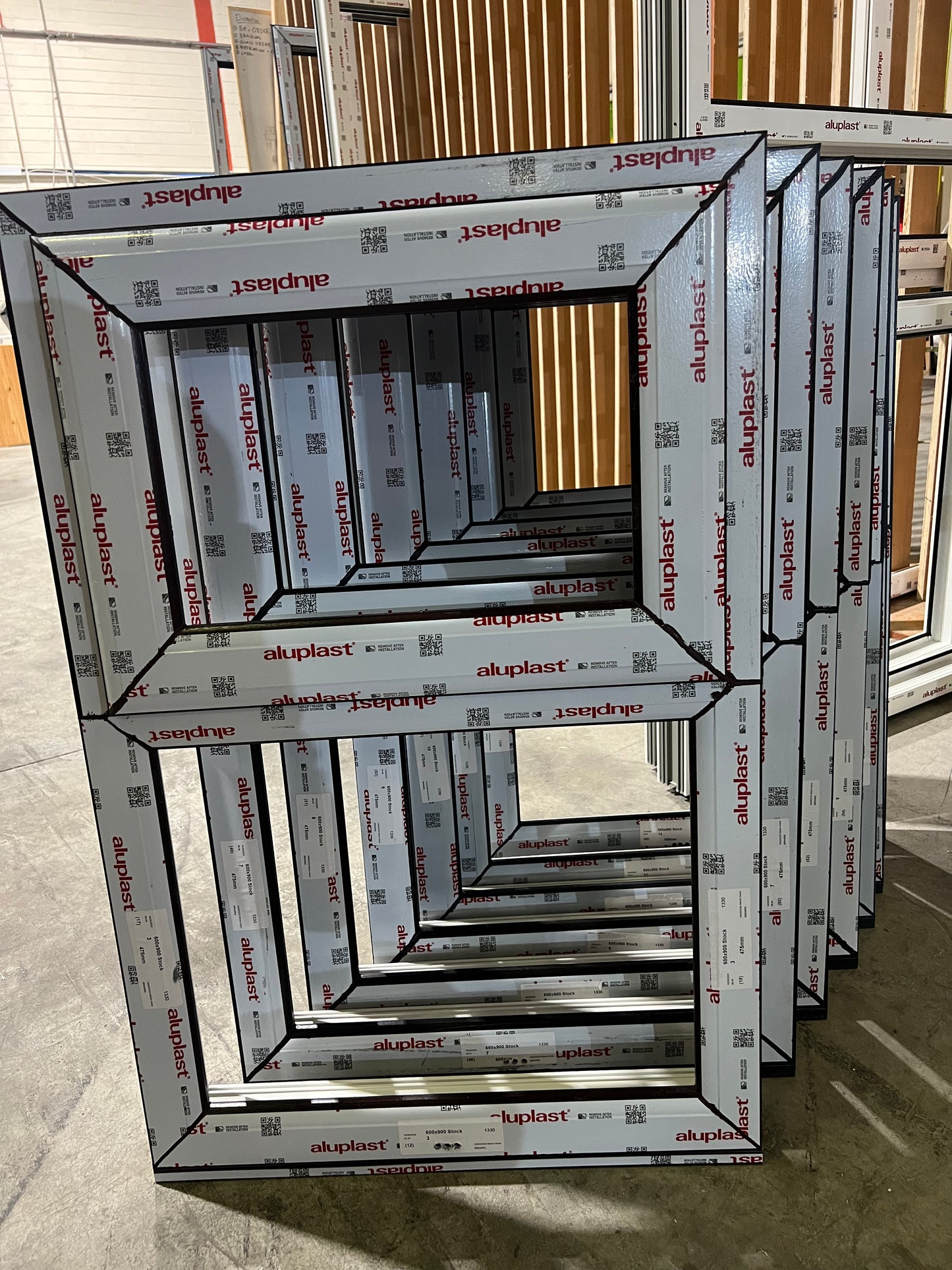 Top Opening Casement Window - 600x900, Opening outwards, White/Anthracite, Double/Triple Glazing
