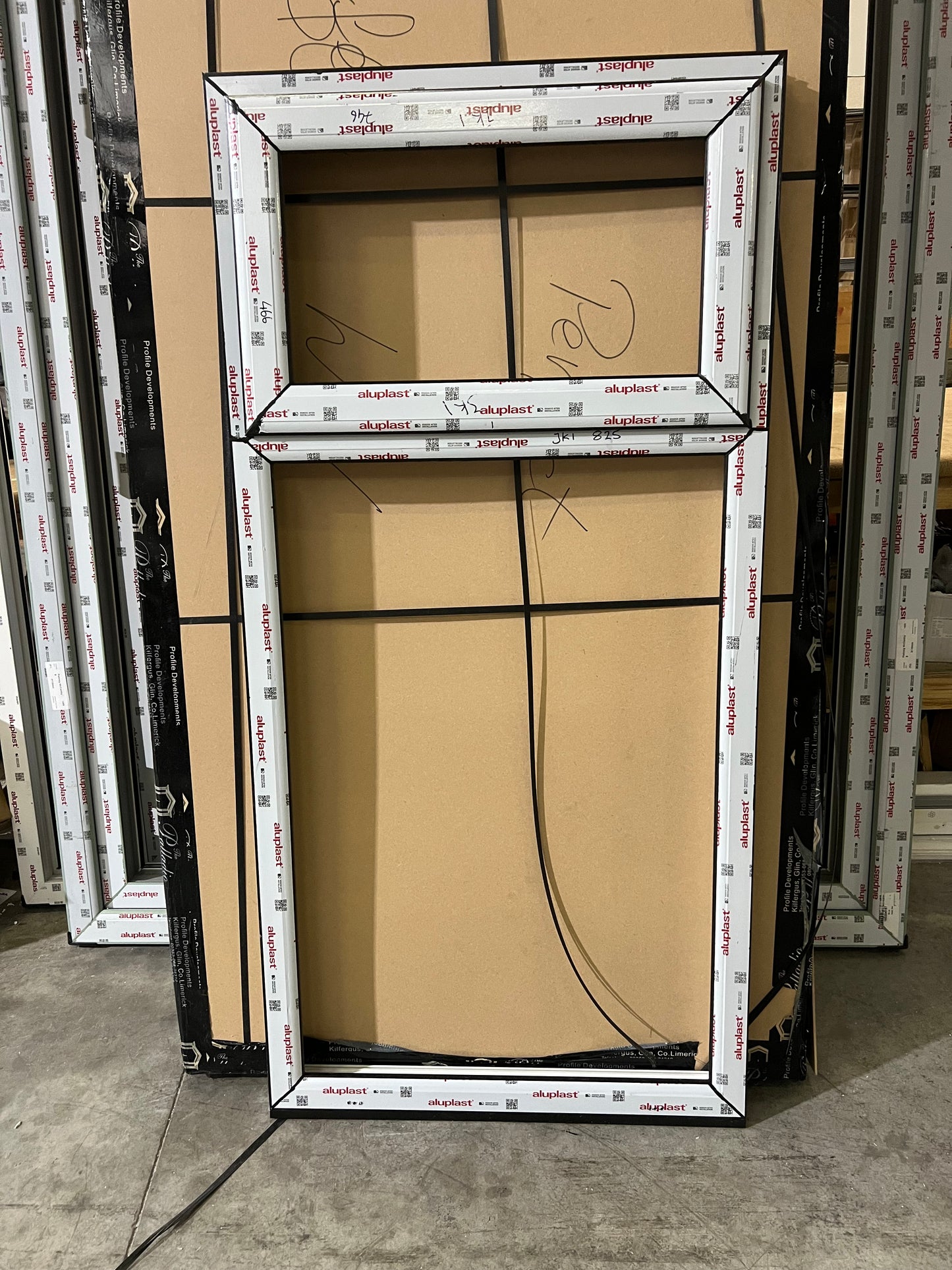 Top Opening Casement Window - 800x1620, Opening outwards, Black/White, Double/Triple Glazing