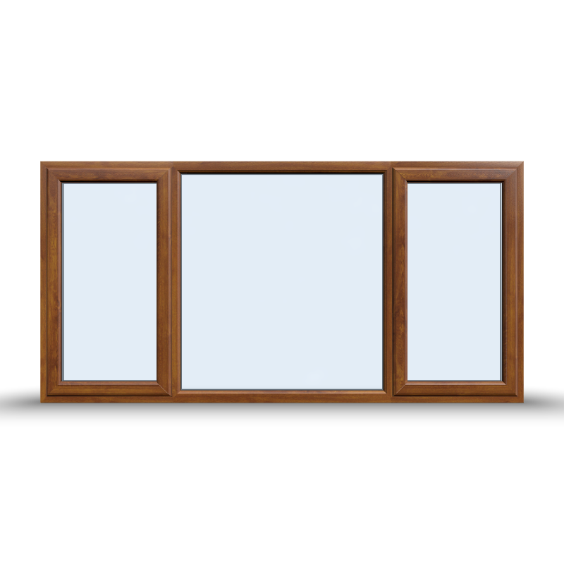 Side Opening Casement Window - 2400x1065, Opening outwards ( 2 Opening Sashes)