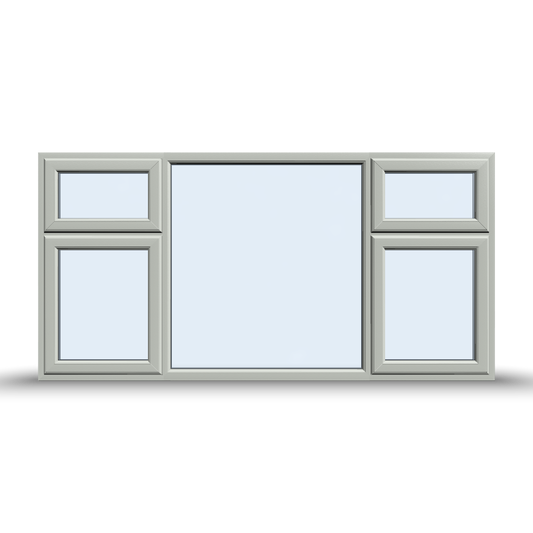 Side and Top Opening Casement Window - 2400x1200 Opening outwards ( 4 Opening Sashes)