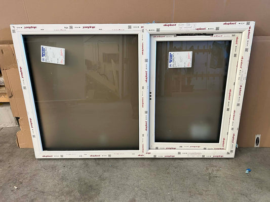 Side Opening Casement Window - 1470x940, Side opening, Anthracite/White, Triple Glazing satin