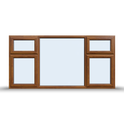 Side and Top Opening Casement Window - 2400x1200 Opening outwards ( 4 Opening Sashes)