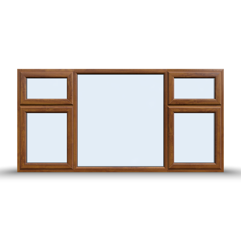 Side and Top Opening Casement Window - 2400x1200 Opening outwards ( 4 Opening Sashes)