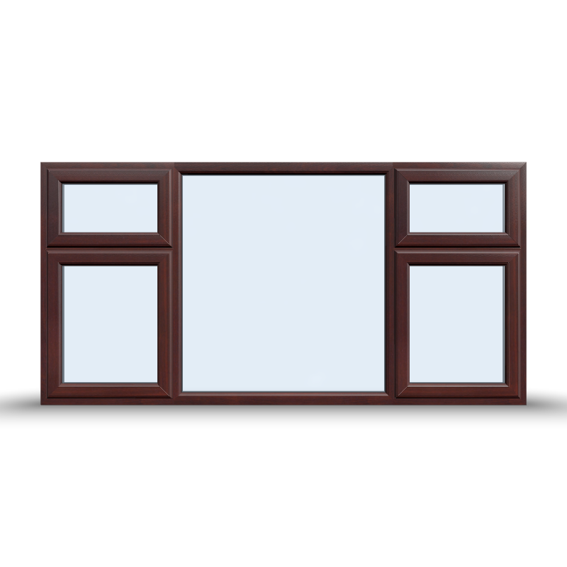 Side and Top Opening Casement Window - 2400x1200 Opening outwards ( 4 Opening Sashes)