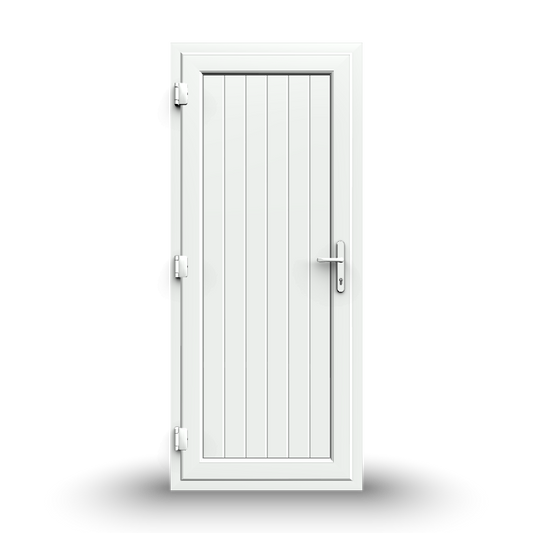 uPVC Door - 890x2090 - Full Panel, Outwards Opening